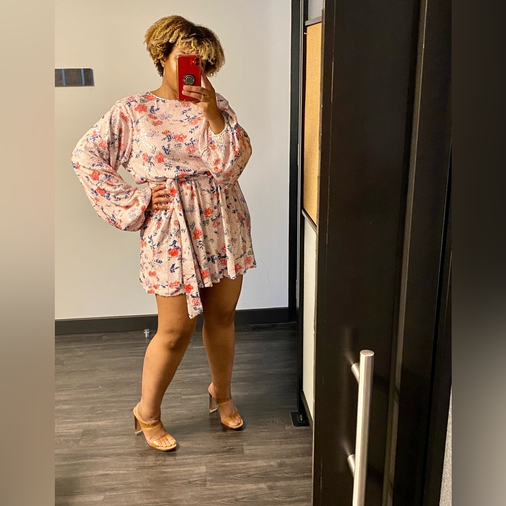 Lorna Luxe x In the Style Emily floral mini dress - Picture 2 of 3